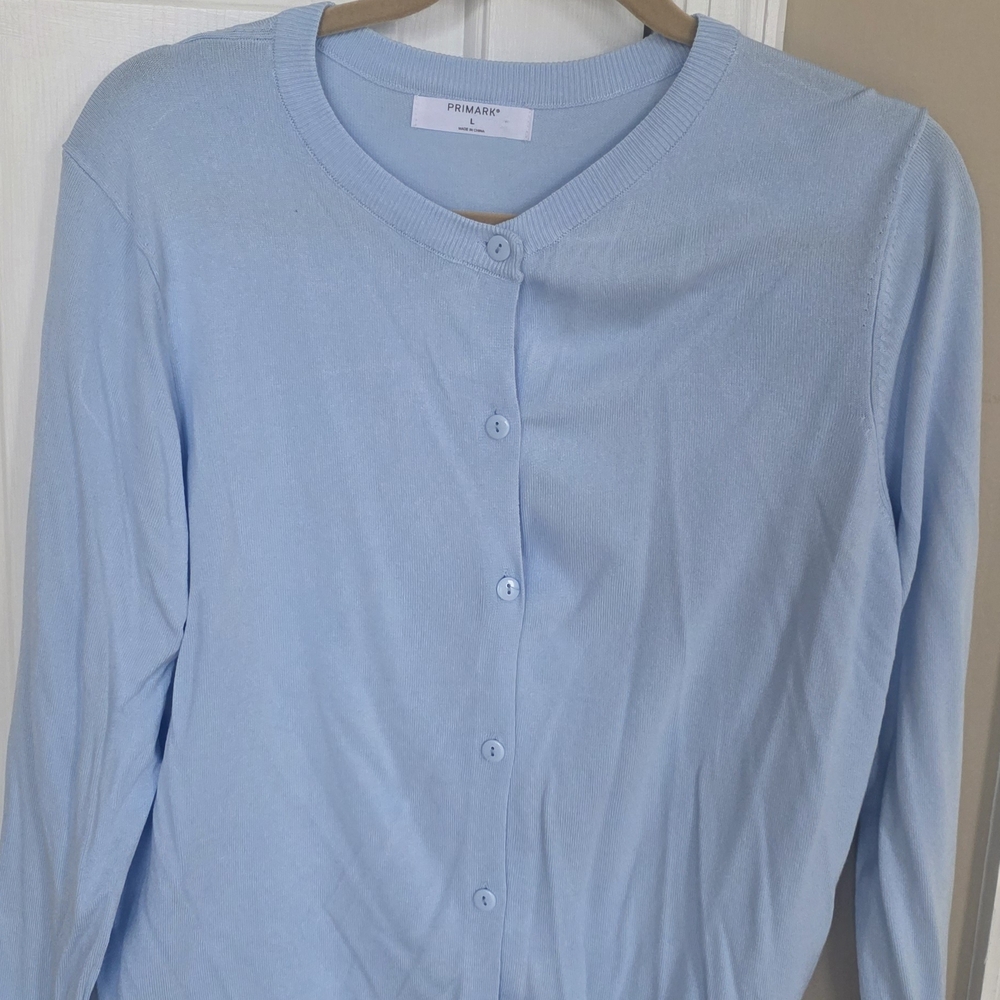 Primark Sky Blue Button-Up Cardigan